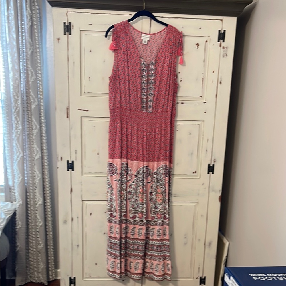 Bohemian Pink Maxi Dress